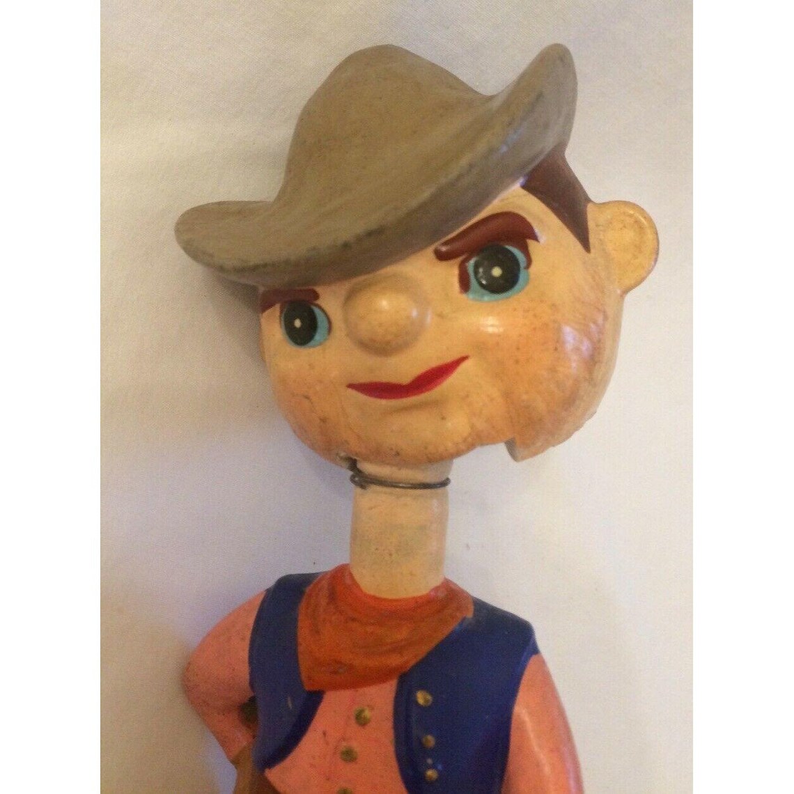 Vintage Bobble Head Papier Mache Cowboy Made in Japan Etsy
