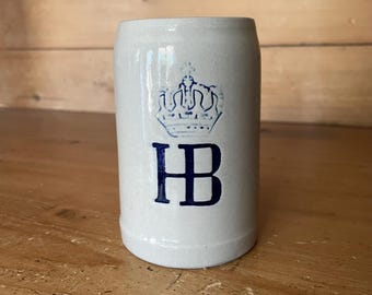 HB Hofbräuhaus München Salt Glaze Stoneware Stein/Mug, 0.25L