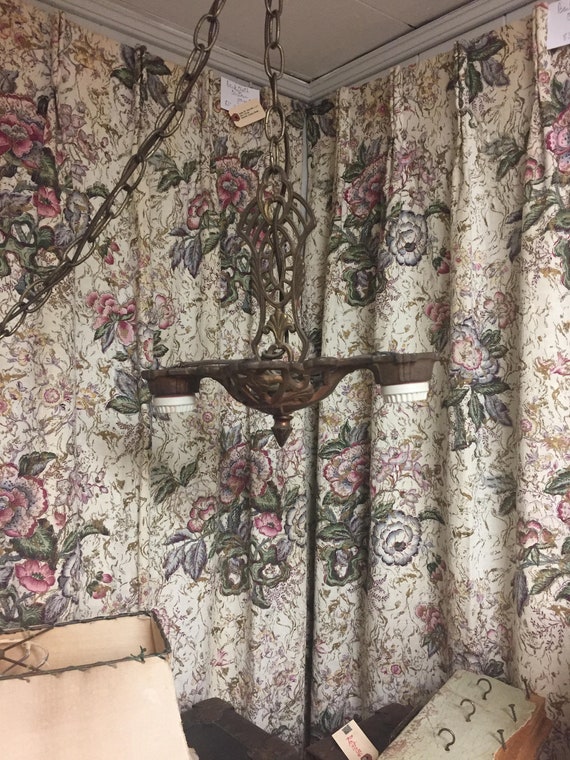 Barkcloth Fabric Lined Curtains Six Fabric Panels For Etsy