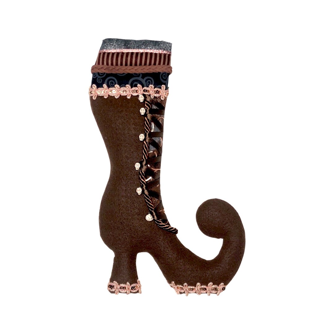 12 Witch's Boot Wreath Attachment, Halloween Decor, Wreath