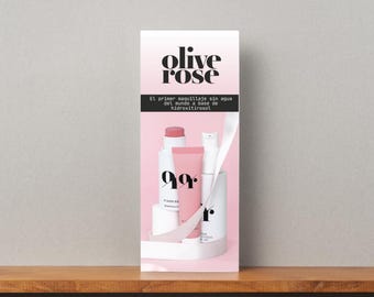 Olive Rose von Olive Tree Menschen Broschüre Bearbeitbar en Canva Español PDF Digital Personalisierbar