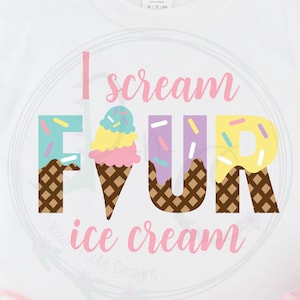 Ich schreie vier Eis SVG, vierter Geburtstag svg, Geburtstagskind svg, 4th Birthday svg, Pastell Geburtstag svg