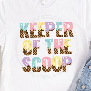 Keeper of the Scoop SVG, Ice Cream Gender Party svg, What&#39;s the Scoop svg, Gender Keeper svg, Pastel Baby Party, Gender Reveal Party