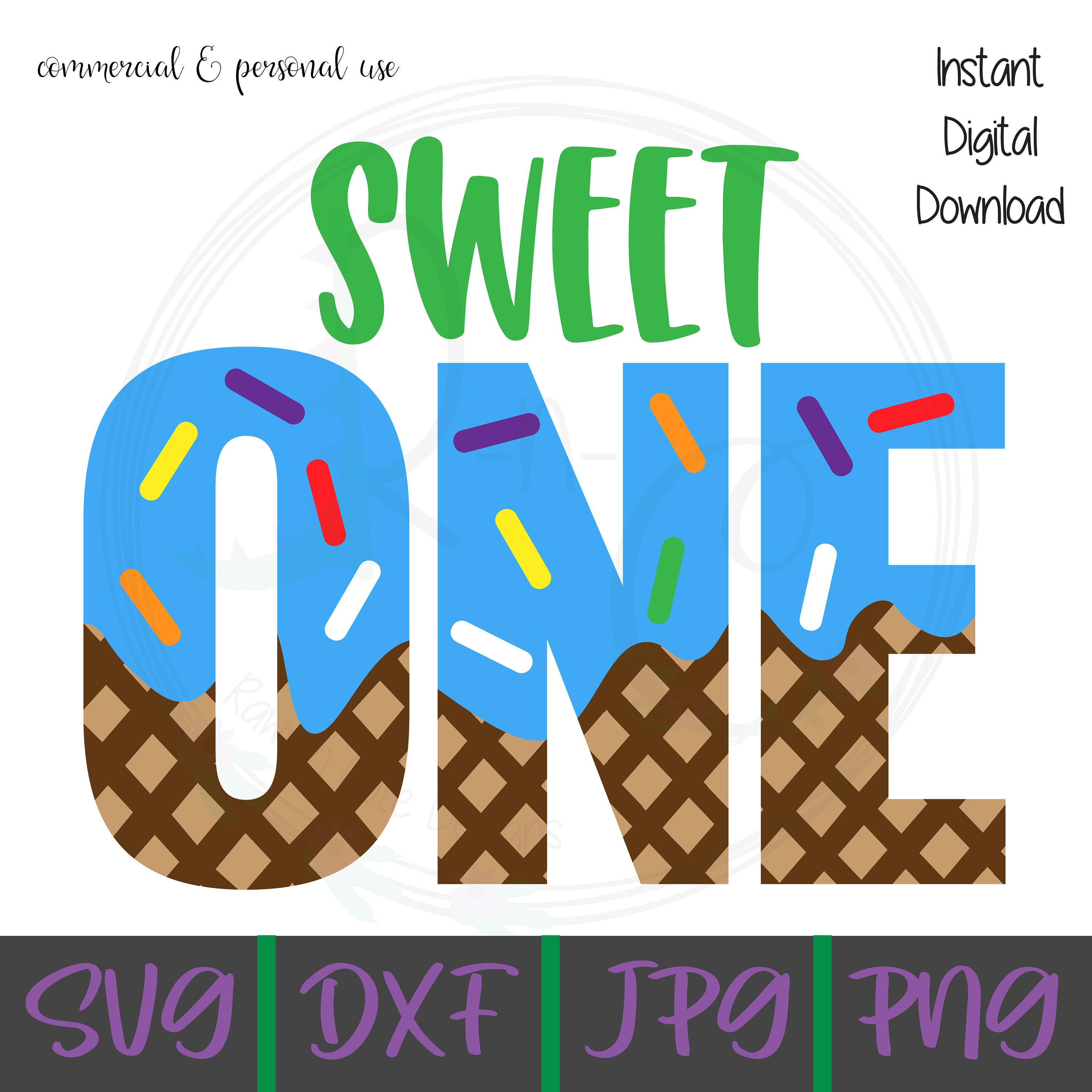 Download Sweet One SVG First Birthday svg Ice Cream Birthday svg | Etsy