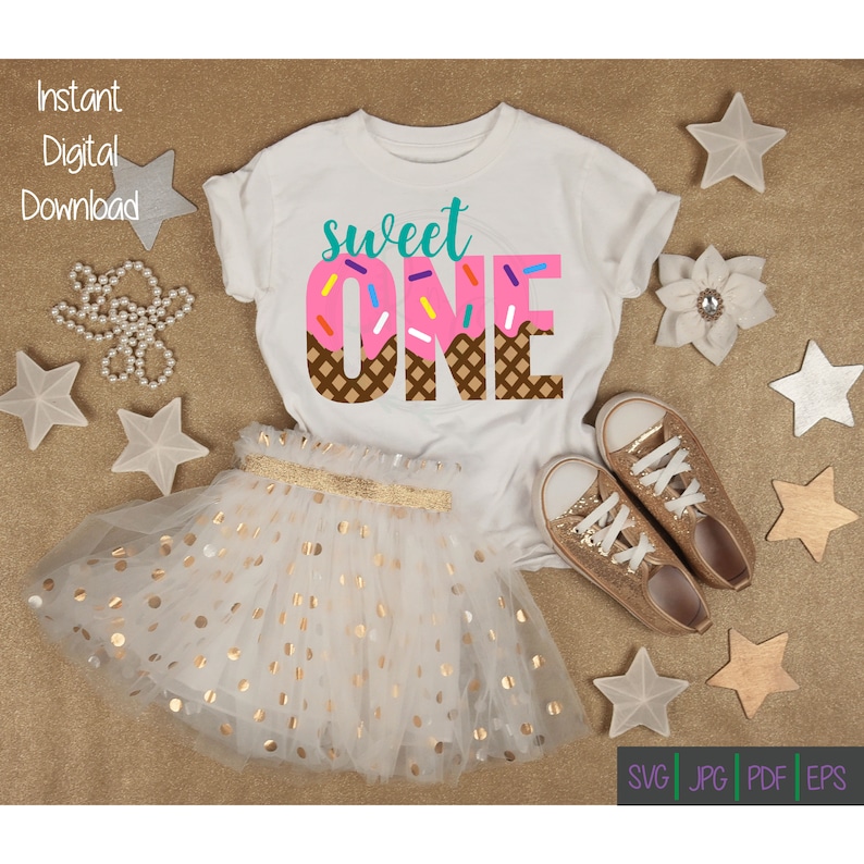Download Sweet One SVG First Birthday svg Birthday Girl svg | Etsy