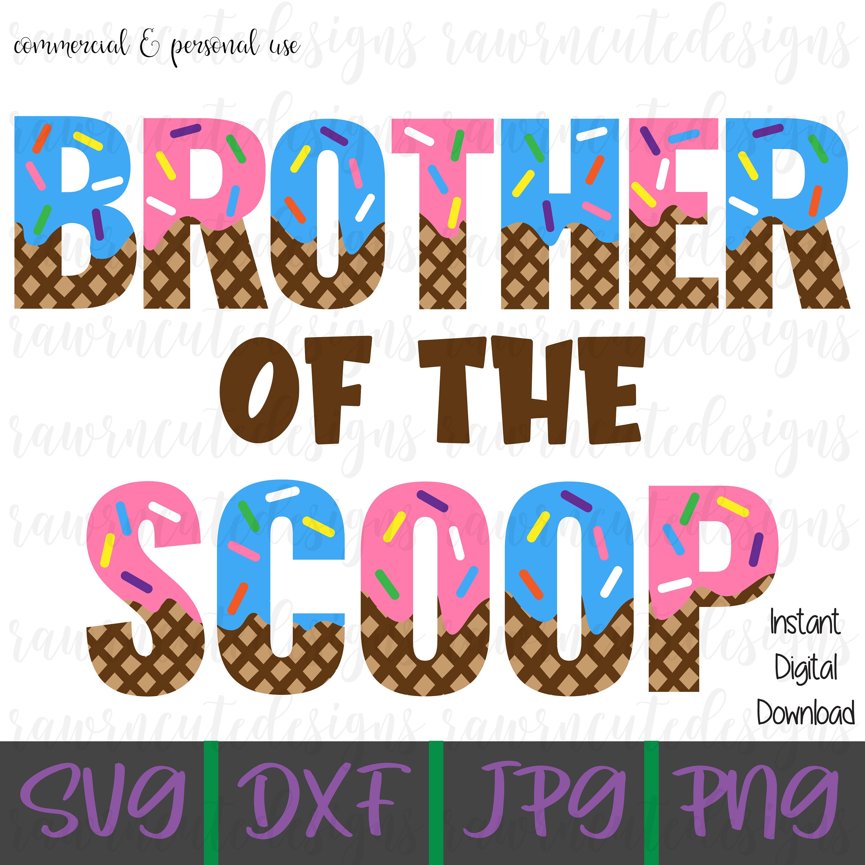 What's the Scoop Family Bundle Ice Cream Mom svg Ice Etsy