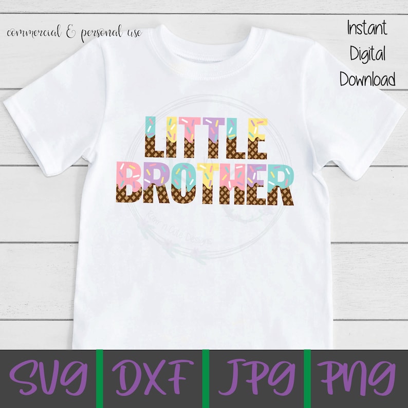 Little Brother SVG Pastel Little Brother Svg Ice Cream Etsy