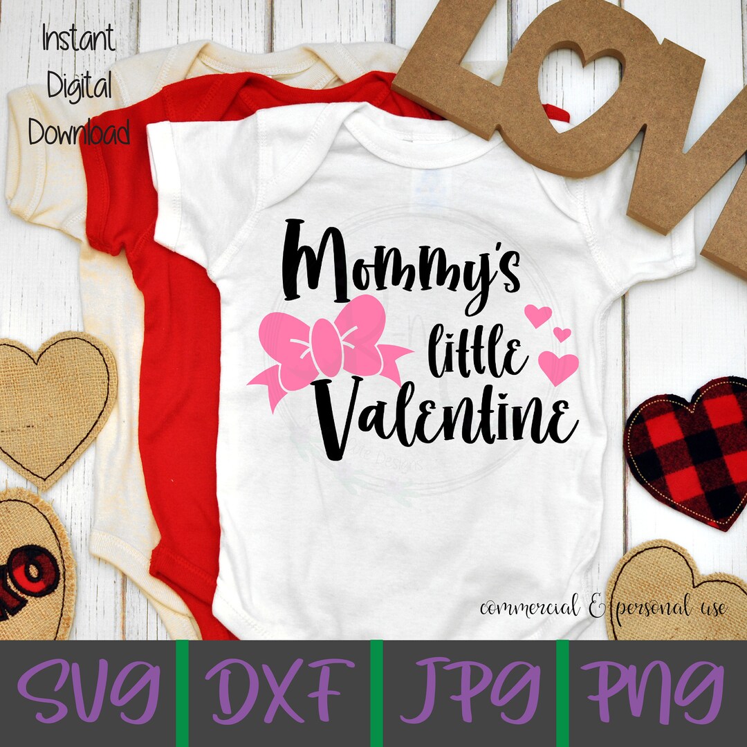 Mommy's Little Valentine SVG, Valentines Day Svg - Etsy