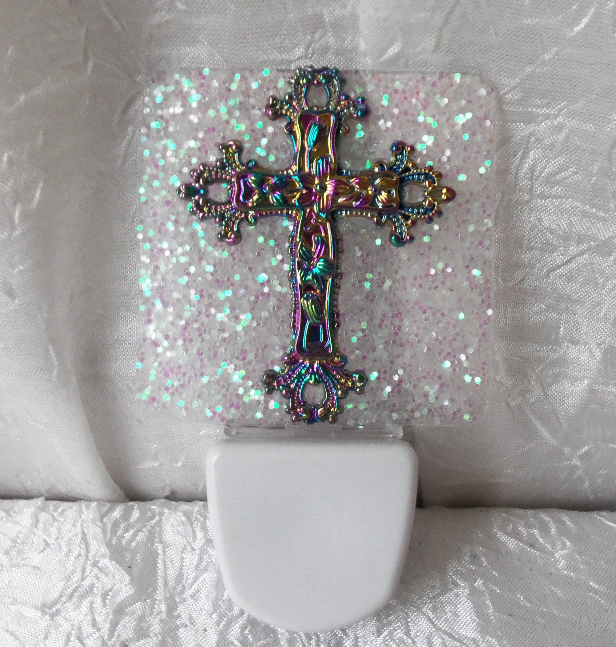 PHAYAH Veilleuse LED rectangulaire à motif totem de croix