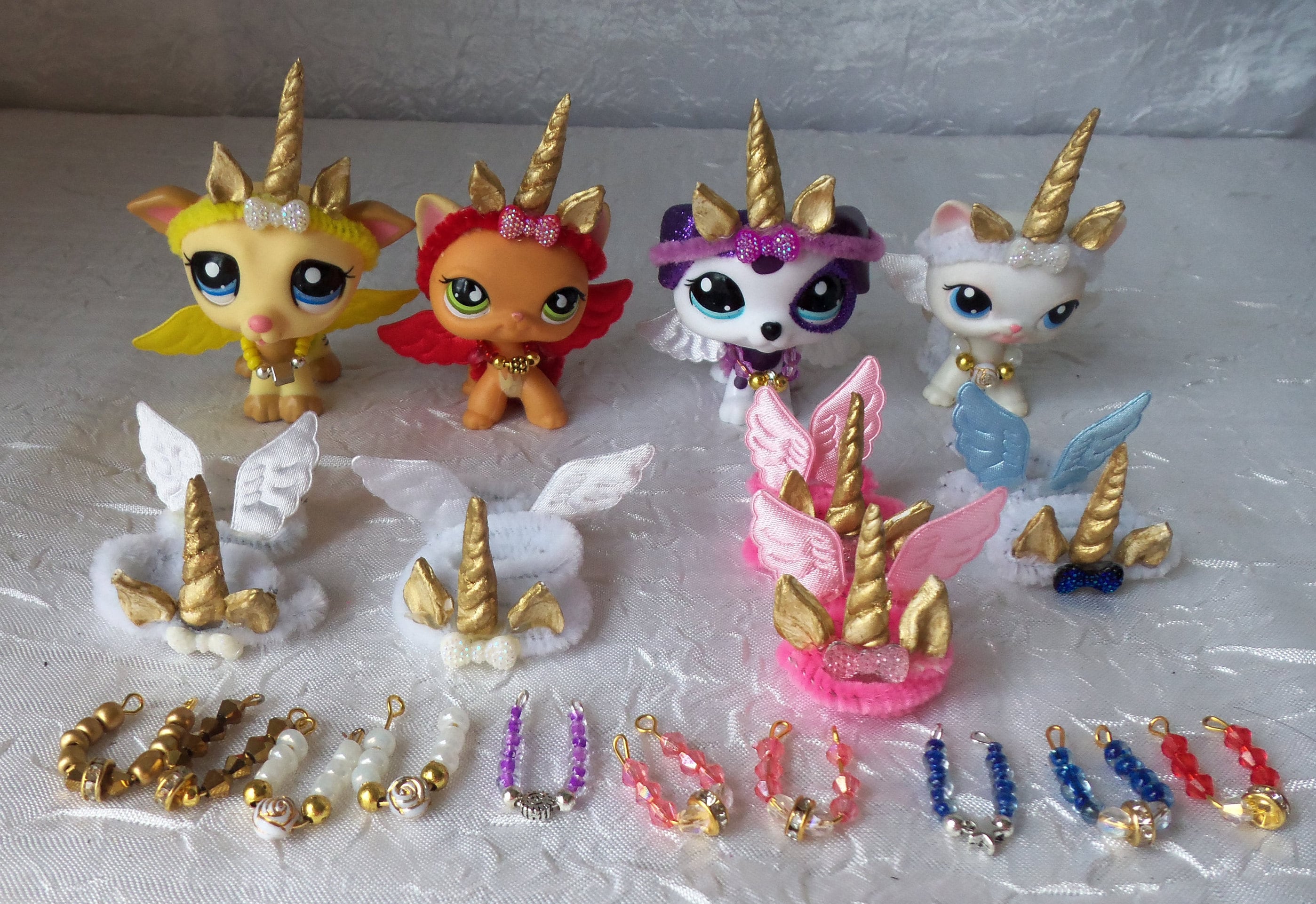 Littlest Pet Shop LPS Unicorn ONE Set Unicorn Wings Necklace