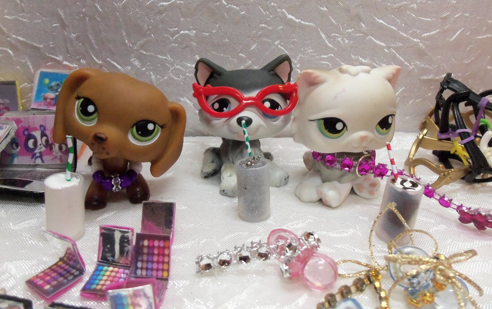 Lot De 15 Accessoires Littlest Pet Shop - Pour Chien LPS - Hasbro Authentique