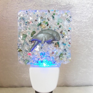 Manatee Night Light, Night Light, Nightlight, Manatee, LED Night Light, Dusk til Dawn Light, LED Light, LED