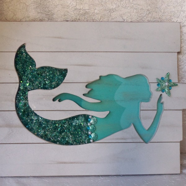 Mermaid Wall Hanging Etsy
