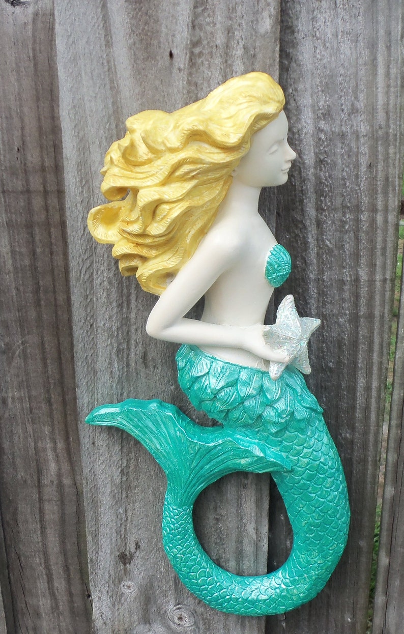 Mermaid Mermaid Starfish Wall Decor Mermaid Wall Art Wall Etsy