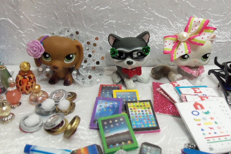 Littlest Pet Shop Lot of 15 RANDOM Accessories Custom Handmade Etsy
