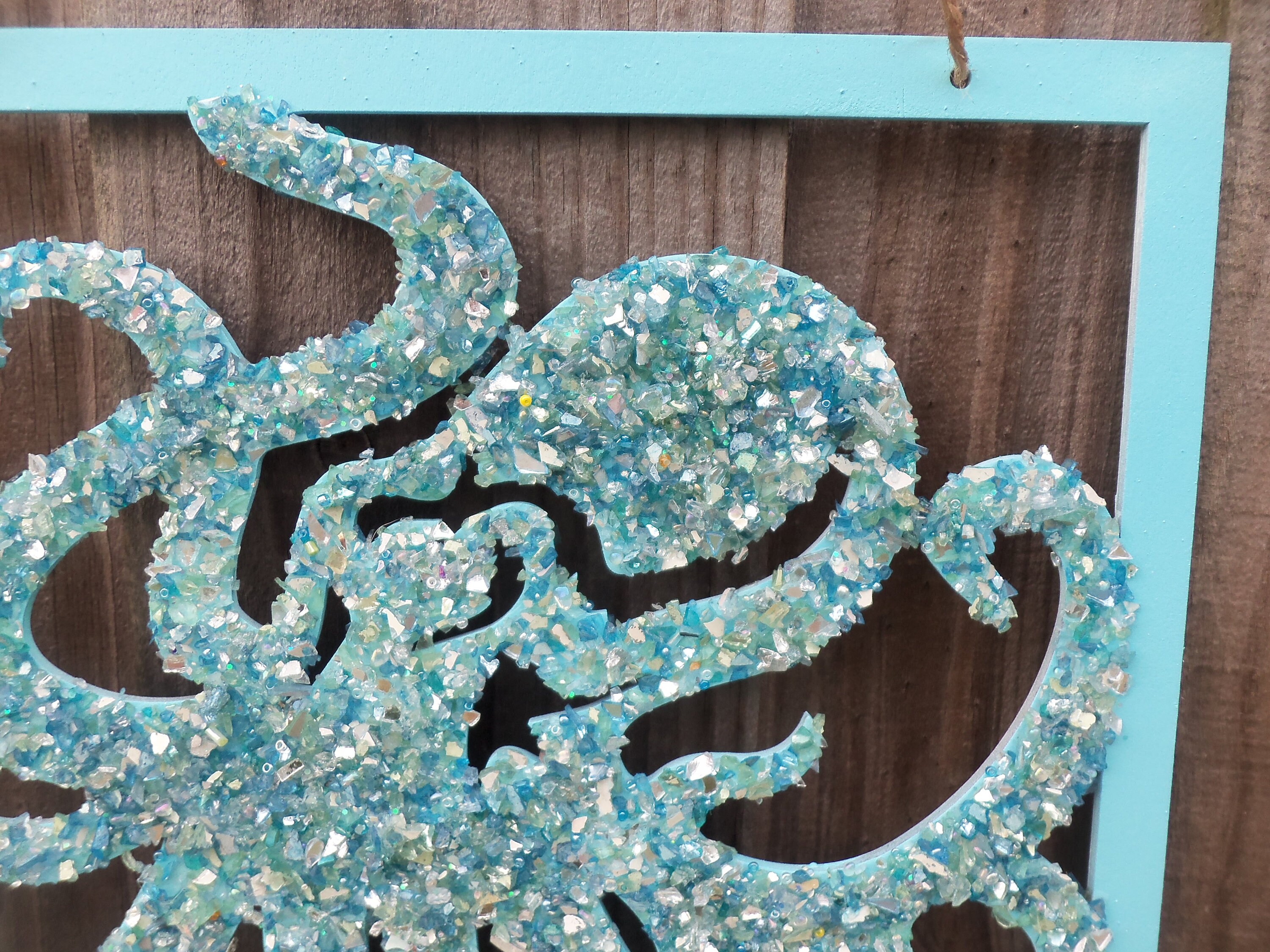 Octopusteken, hangend bord, stranddecor, octopus, glazen octopus  verpletteren, octopusmuurdecor, kustdecor, nautisch decor, hangende octopus  - Etsy België, image size:3000x2250