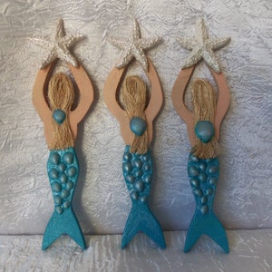 Mermaid Wall Art w/ Starfish main image 1