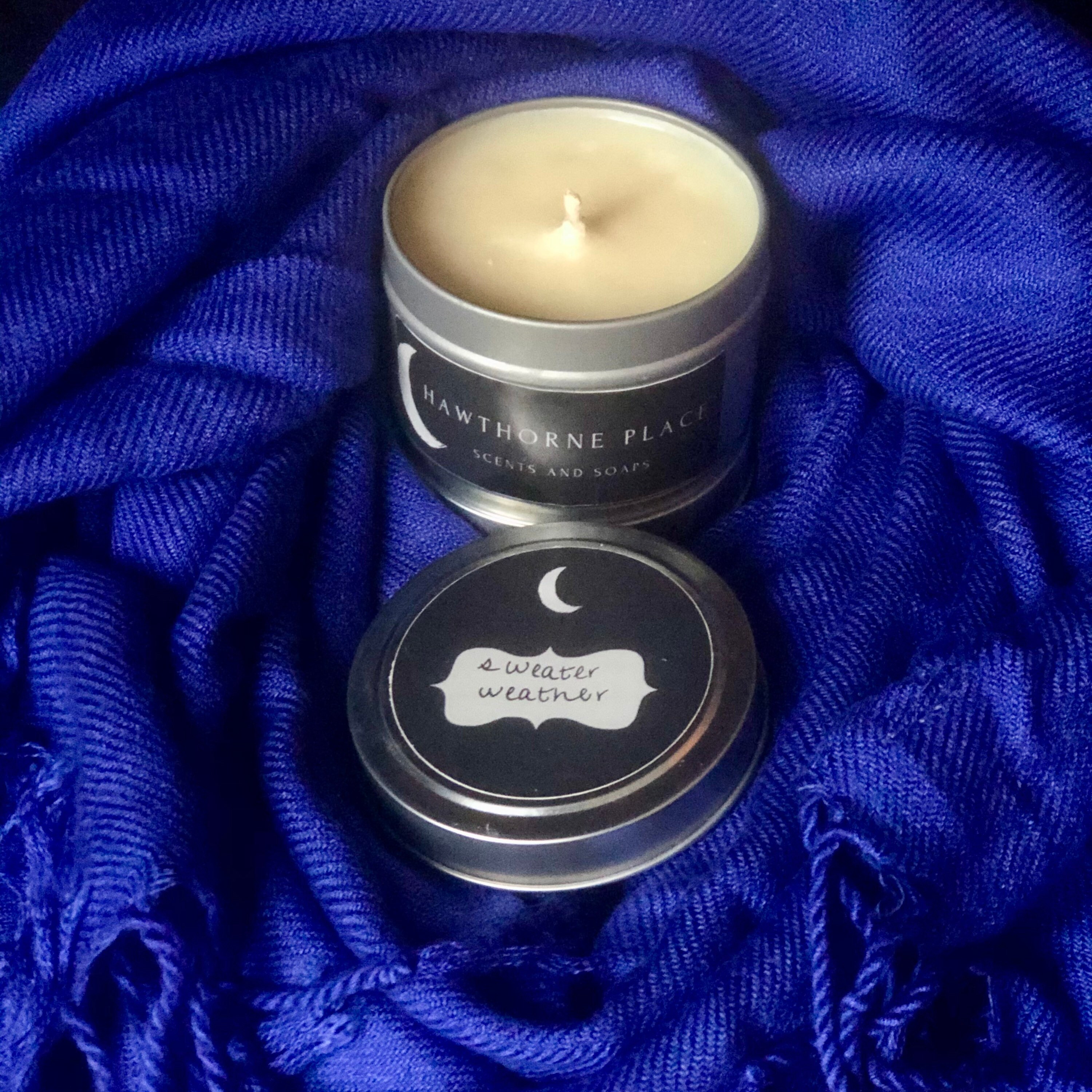 Sweater Weather Candle Handmade Soy Wax Candle Hawthorne Etsy