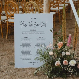 Please Take Your Seat - Editable Seating Plan for Wedding or Event