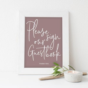 Wedding Sign, Wedding Guestbook Sign Template, Guestbook Sign, Printable Guestbook Sign, Blush Guestbook Sign, Blush Wedding Sign