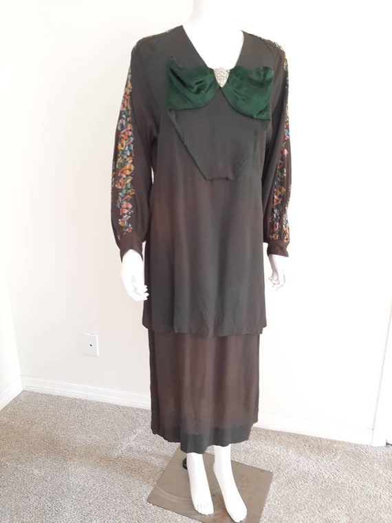 Antique Vintage 1930s Hungarian Embroidered Rayon