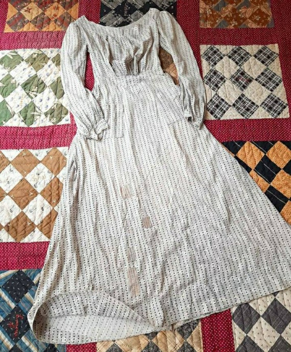 Early Antique 1900 Country Calico Patched Prairie