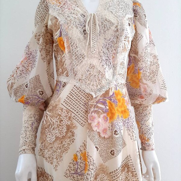 Green Vintage Prairie Style Dress
