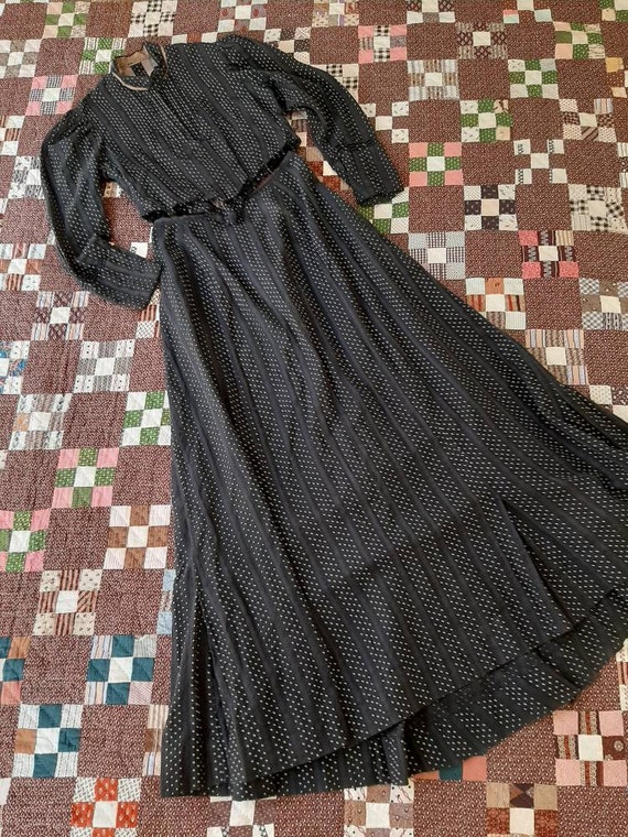 Antique Victorian Edwardian 1900 Polka Dot Calico