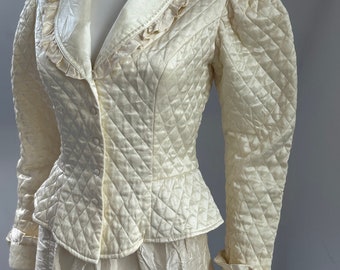 Vintage Victorian Style Quilted Gunnies Jacket