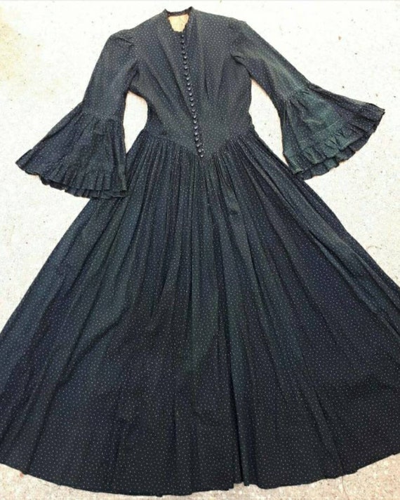 calico dress 1800s