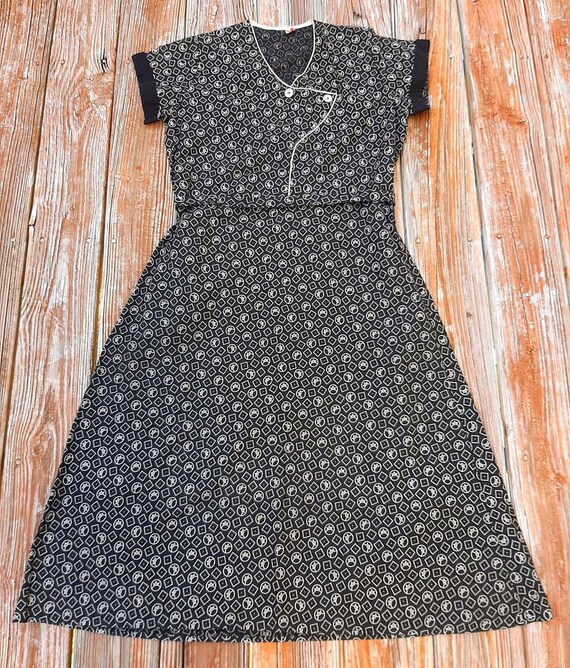 Antique 1920s 1930s Lovely Calico Cotton Everyday