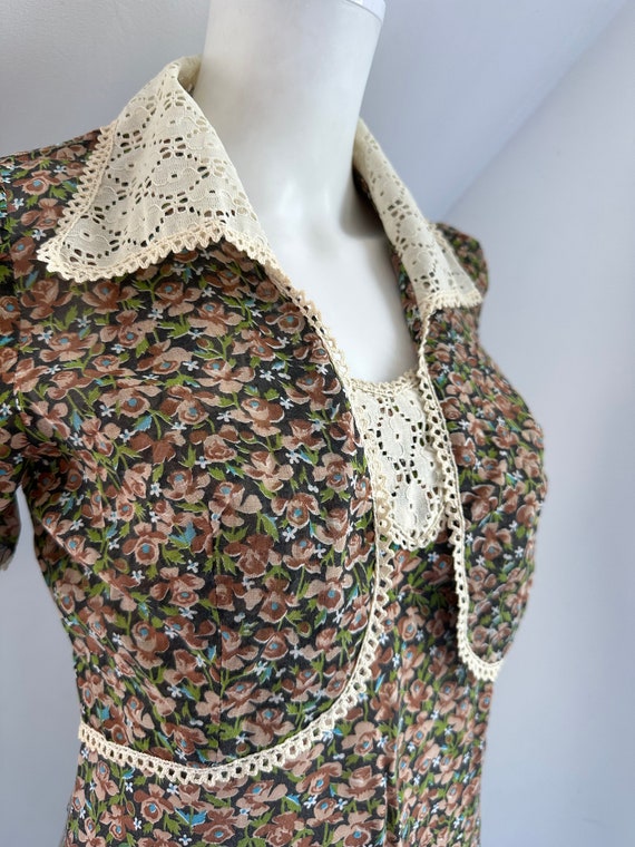Vintage 1970s does 30s Halter Dress Bolero Jacket - image 7