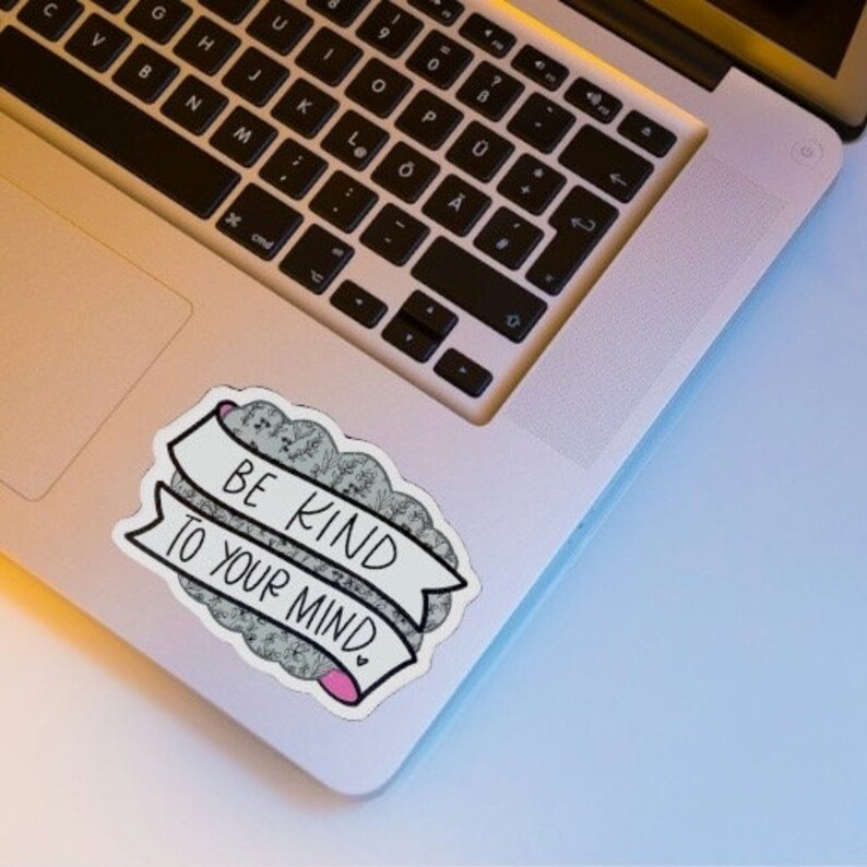 Be Kind to Your Mind Sticker for Kindle Case, Mental Health Stickers ...