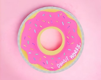 Donut Worry Stainless Steel Water Bottle - Etsy