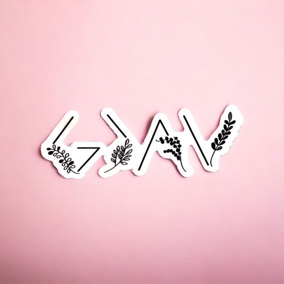 God is greater than the highs and lows car stickers for women, Bible study gift, Christian stickers for water bottle, Pastor wife gift,