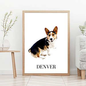 Custom Pet Portrait Digital Art Painting