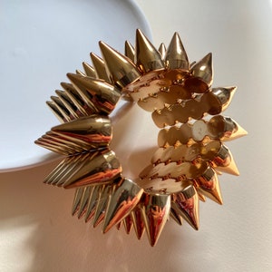 Spike Bracelet, Statement Bracelet, Bold Bracelet, Punk Bracelet, Stretchable Bracelet, Gift for her, Gold Bracelet, Gift for Girlfriend