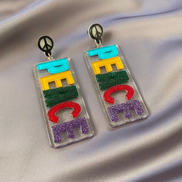 Earrings With Words Etsy