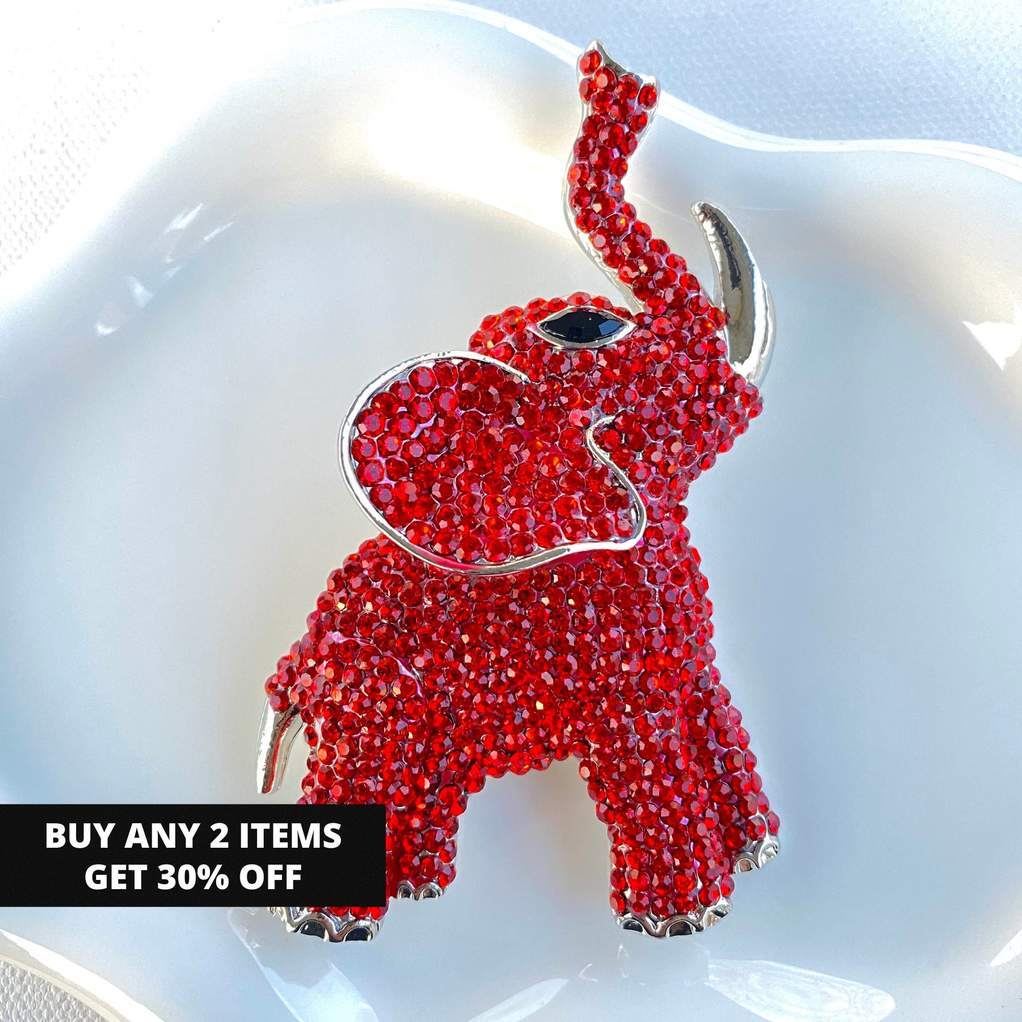 Delta Sigma Theta Elephant Brooch, Christmas Jewelry Gift for Her ...