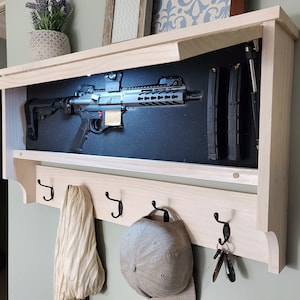 Shelf with locking compartment 3.3 in deep. (Foam and light not included) Ask about custom sizes!