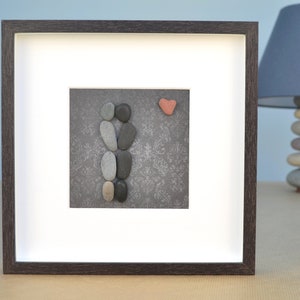 Wedding gift for gay couple, Pebble art gay couple, Gay marriage, Pebble art wedding, Valentine's day, Anniversary gift, Wedding gift