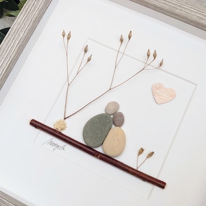 7th 7 Years 22th 22 Years Copper Wedding Anniversary Pebble art picture 7-22 anniversary Married Couple Husband Wife Gift  Personalised gift