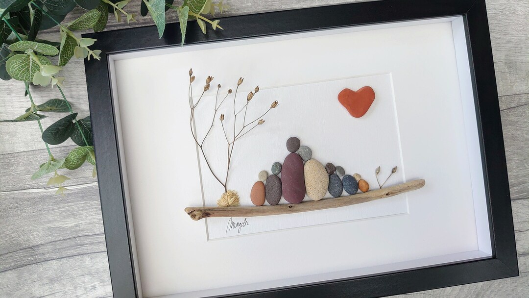 Pebble Art Family of 7, Pebble Art Family, Pebble Art, Pebble Art ...