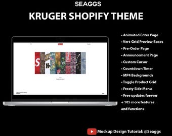 KRUGER Shopify Theme: Streetwear Brand Website Template