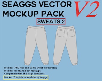 Sweats Vector Mockup: Clothing Brand Design Tool (Adobe Illustrator)