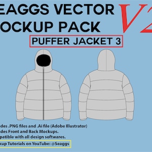 Streetwear Clothing Vector Mockup Pack Bundle 112 Mockups Clothing Brand Fashion Design Tool for Adobe Illustrator Adobe Photoshop Procreate
