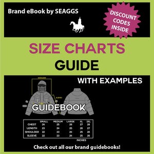 Puede incluir: Guía de tallas con ejemplos para una chaqueta. La tabla muestra las medidas en pulgadas para el pecho, la longitud, el hombro y la manga para las tallas S, M, L, XL y 2XL.