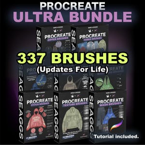 337 pinceles de ropa para Procreate, paquete de maquetas de ropa urbana, paquete técnico de marca de ropa, diseño de moda, Adobe Illustrator, Adobe Photoshop, Canva, AI, PNG.