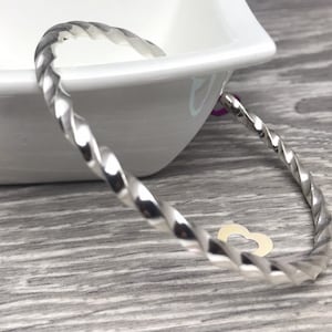 Twisted Open Cuff Bangle, Unisex Bangle, Men&#39;s Bangle, Statement Jewellery, 925 Sterling Silver Heavy Bangle, Men&#39;s Open Cuff Torque Bangle