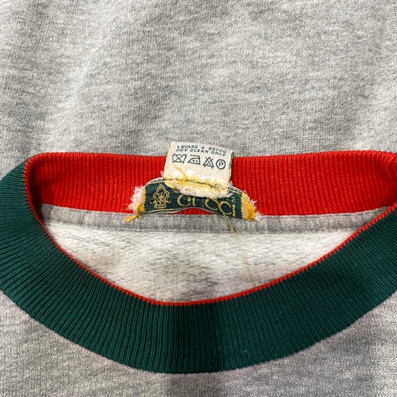 Vintage Gucci Italy Polo Games Graphics Design Sweatshirt Pullover 